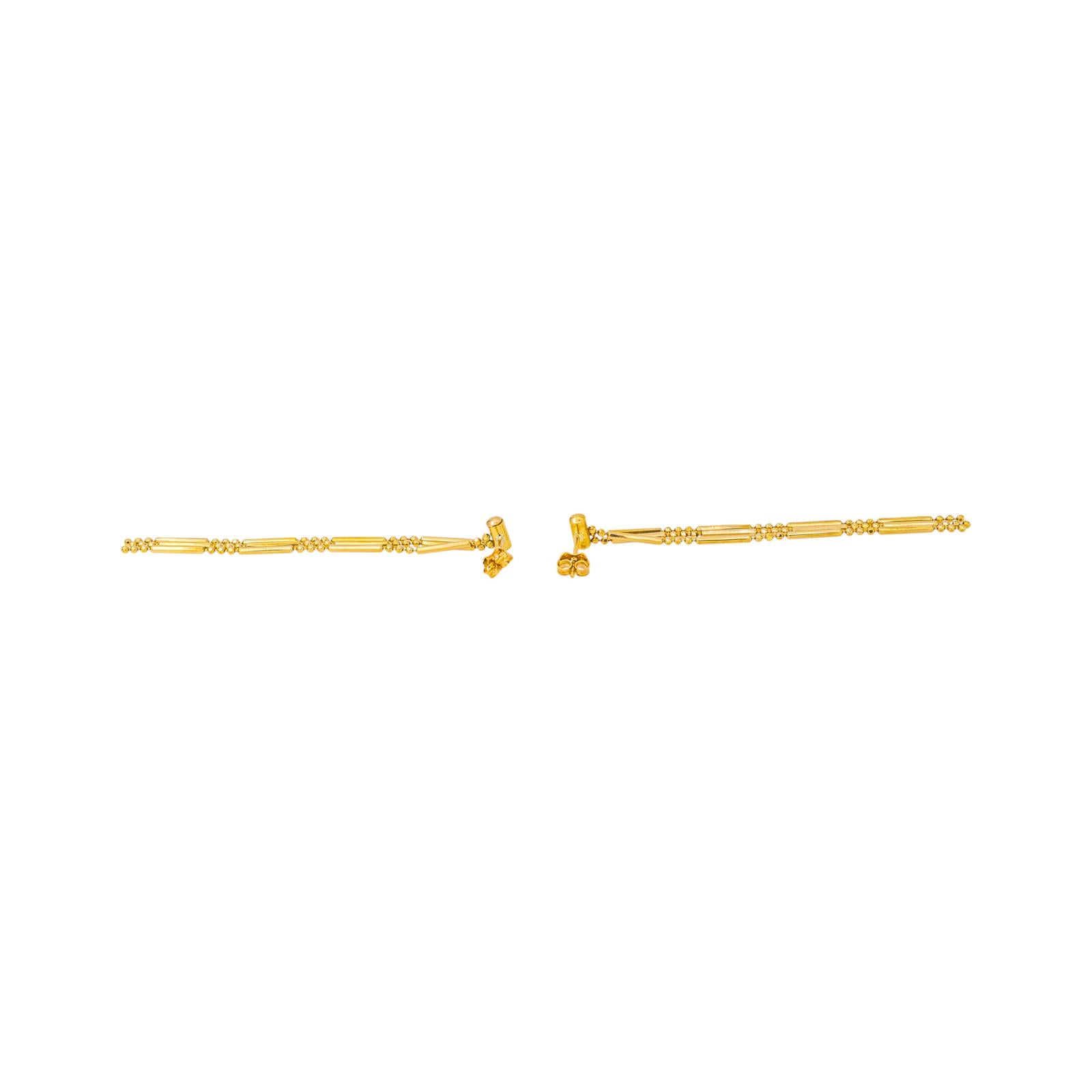 Yellow Gold Drop Earrings