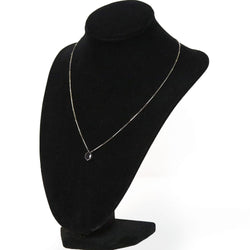White Gold and Sapphire Pendant Necklace