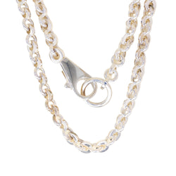HERMÈS "Voltige" Long Necklace in Silver