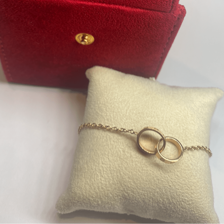 CARTIER "Baby Love" Link Bracelet in Rose gold