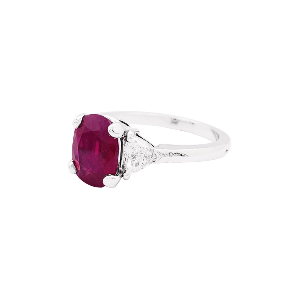 Bague Mellerio, platine, platine, diamants.