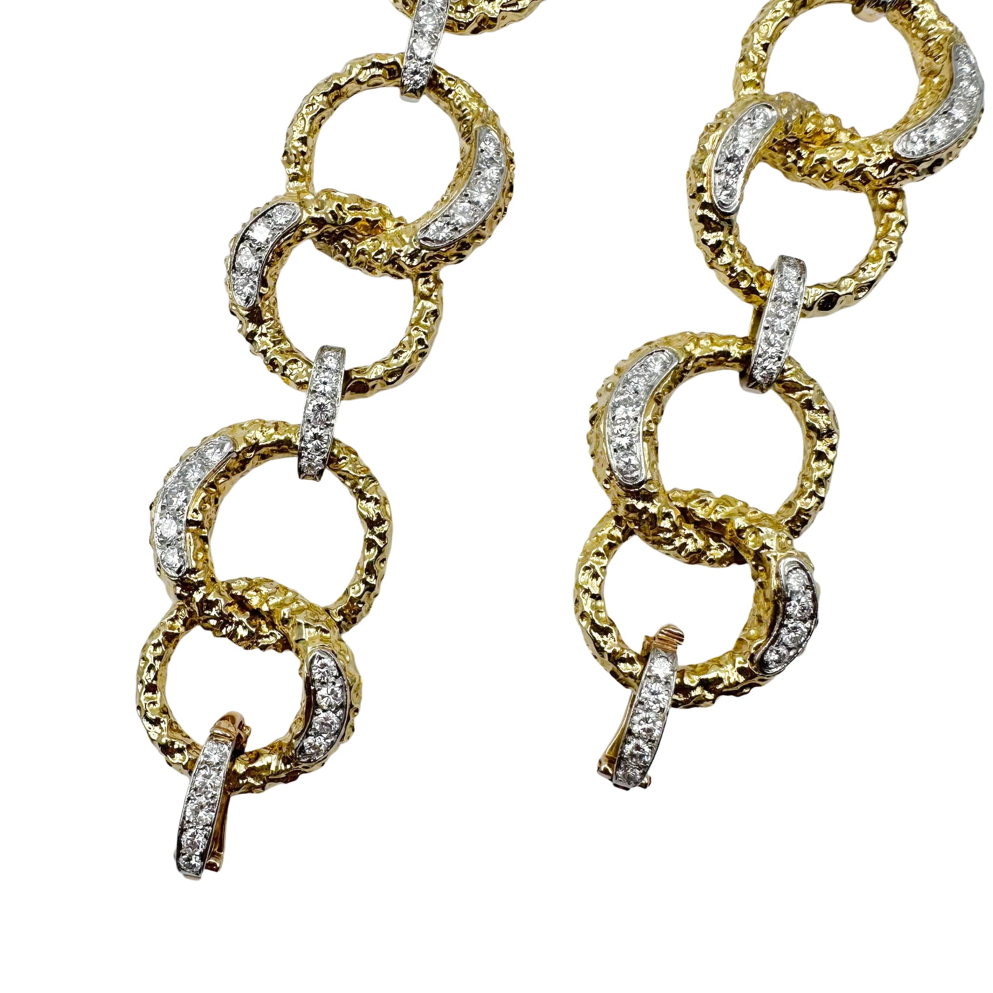 M. GERARD Bracelet in yellow gold, Platinum, and Diamonds
