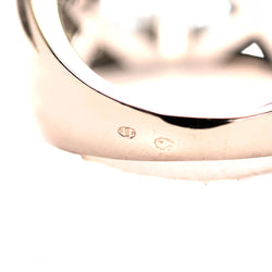 Tank Ring in White gold, Sapphires and Diamonds
