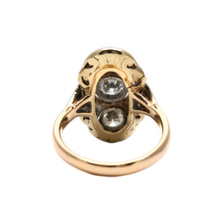 Trilogy Ring in White gold, Yellow gold, and Diamonds