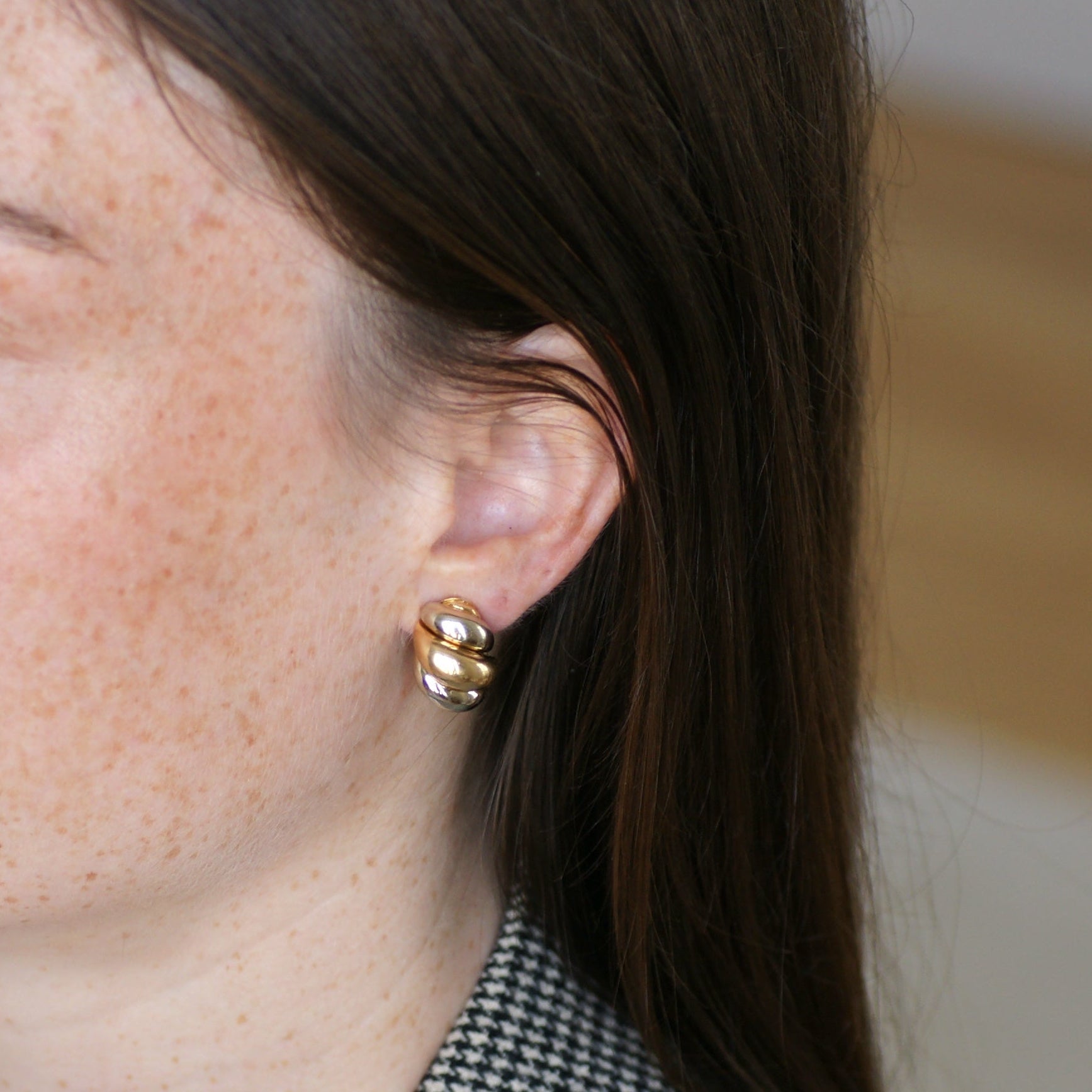 Clip Earrings VAN CLEEF & ARPELS in White gold and Yellow gold