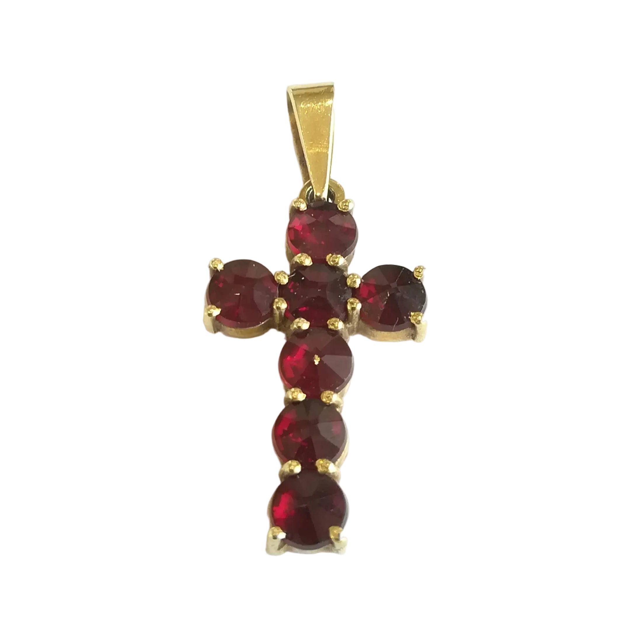 Yellow Gold and Garnet Pendant