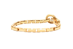 CARTIER "Agrafe" Link Bracelet in yellow gold and diamonds