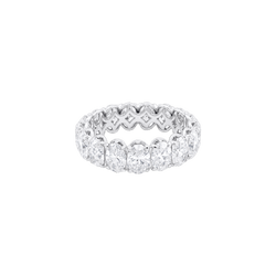 White Gold and Diamond Wedding Band