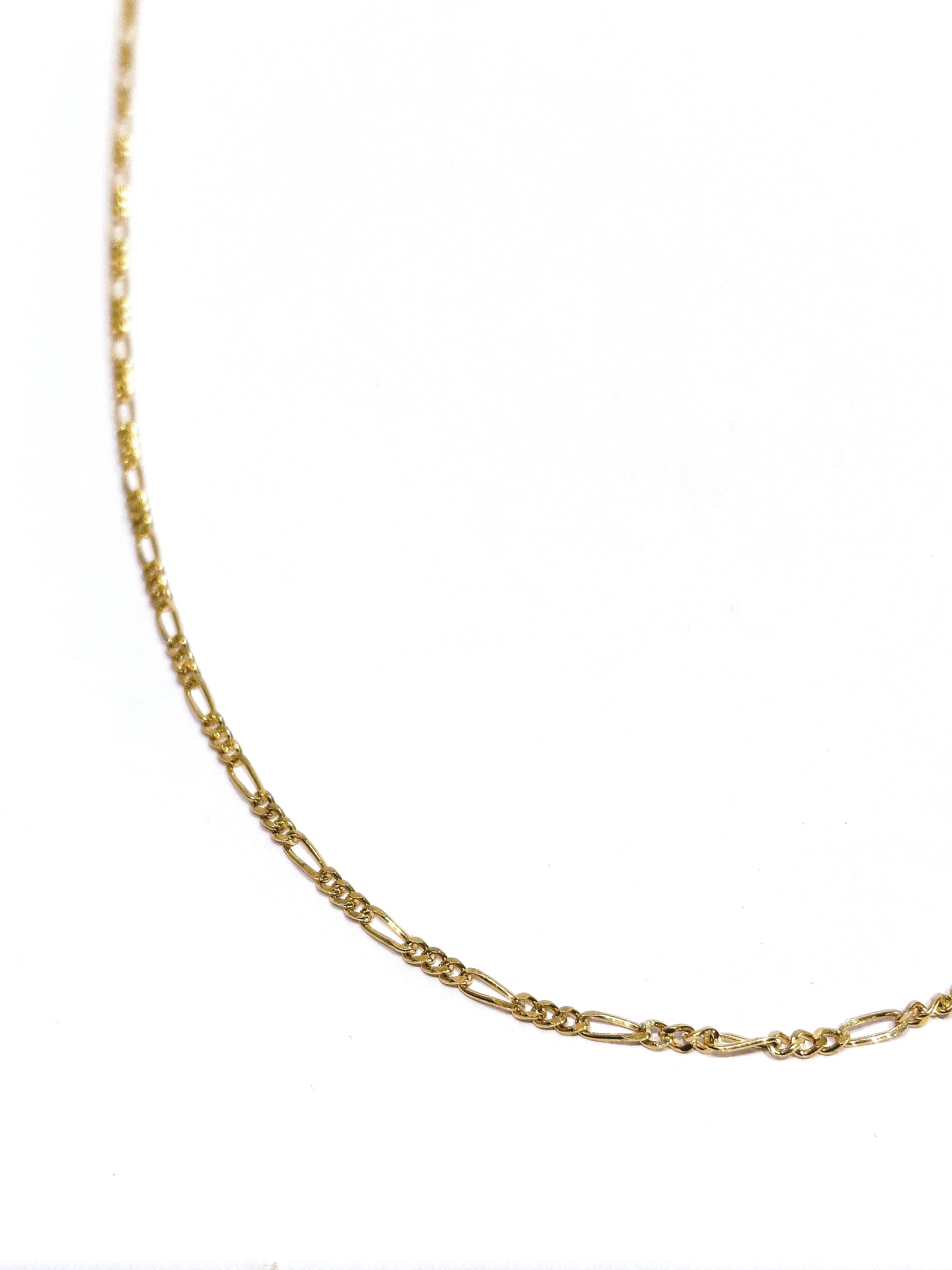Rose gold Figaro chain