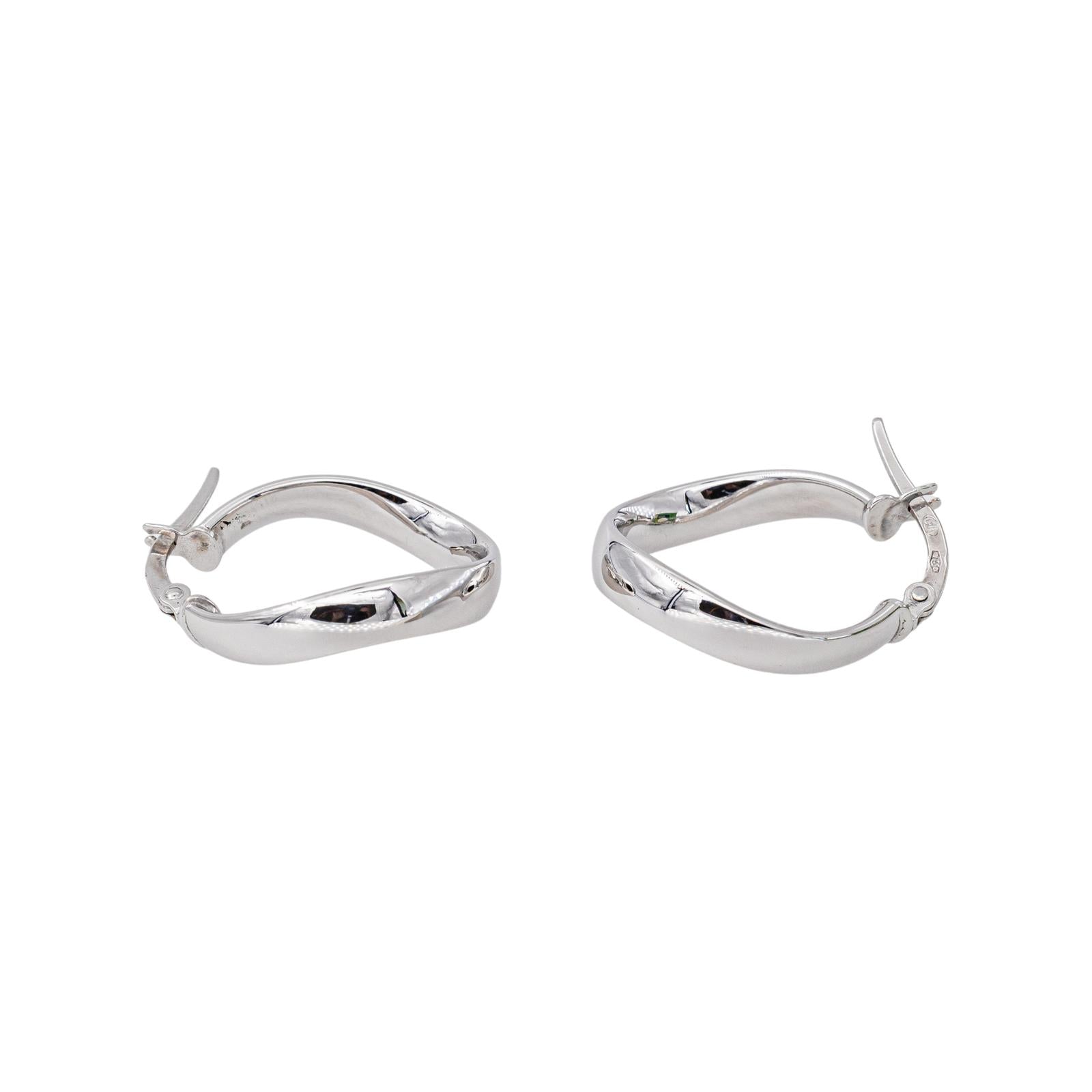 White gold Hoop earrings