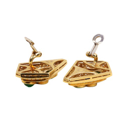REPOSSI set in yellow gold, with pearls, sapphires, emeralds, and diamonds