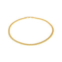 Yellow Gold Curb Chain Necklace
