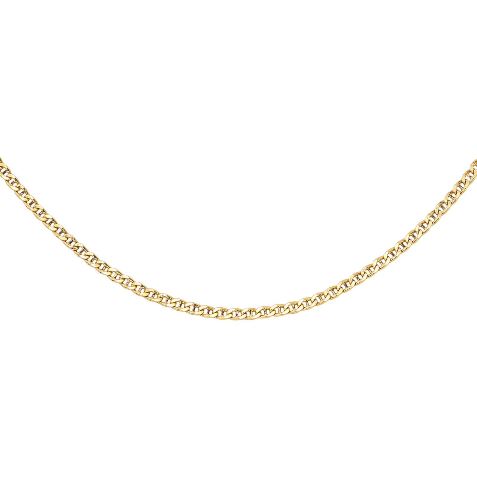 Yellow Gold Nautical Link Necklace