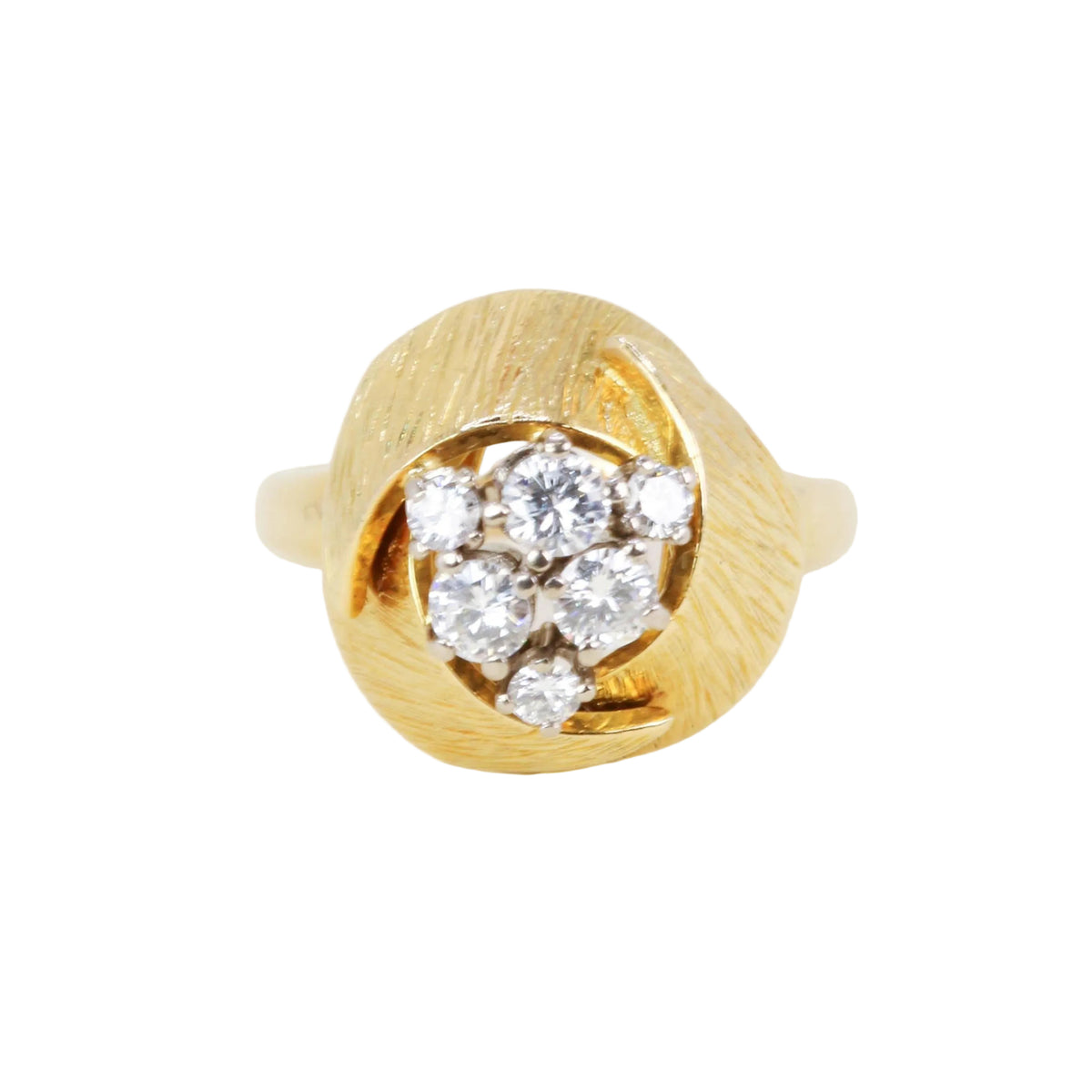 Yellow Gold and Diamond Dome Ring