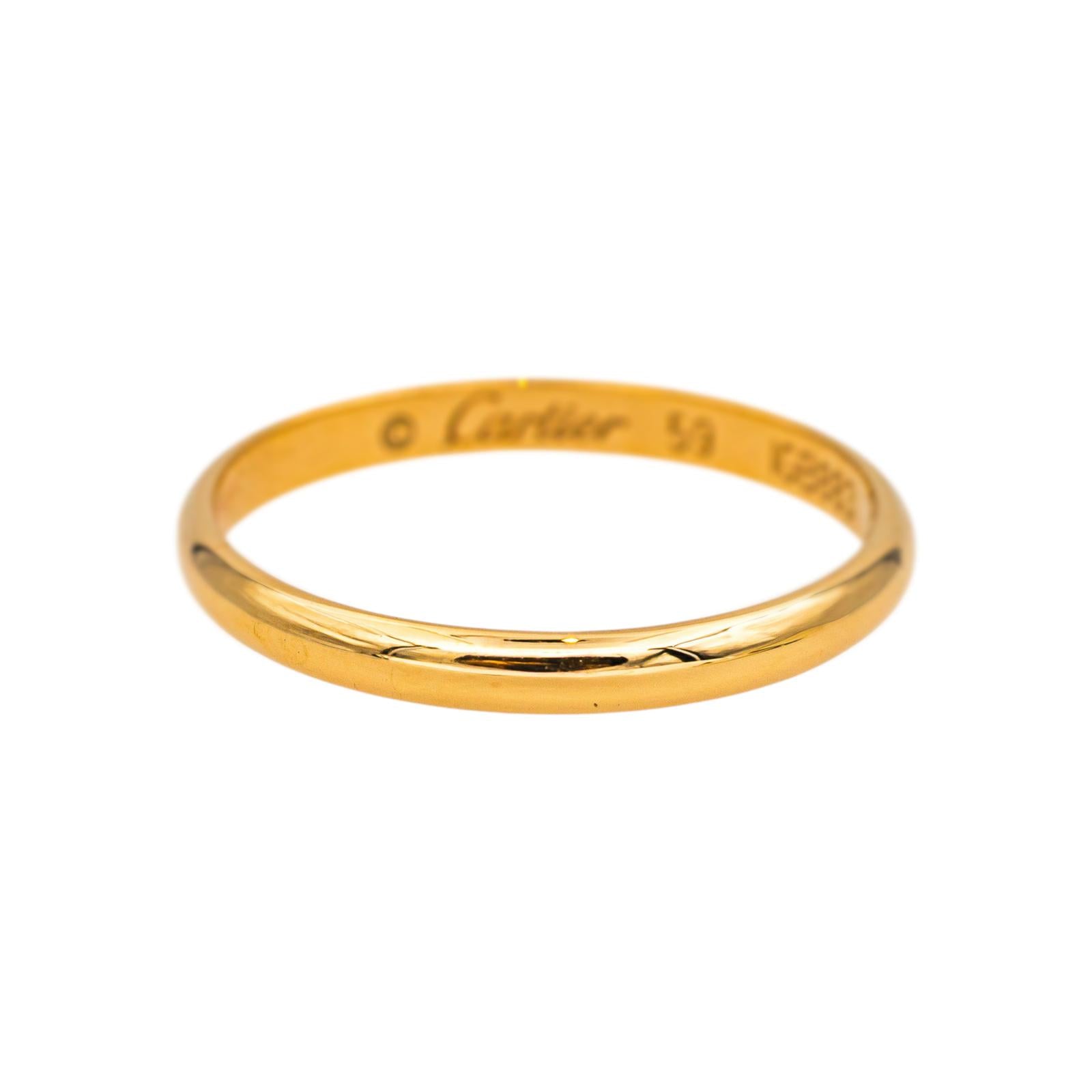 Cartier Bague Alliance 1895 Or jaune