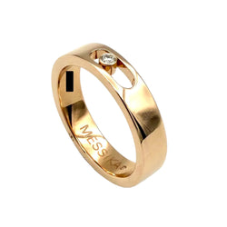 MESSIKA "Alliance Move Joaillerie" PM Wedding Band in rose gold and diamonds