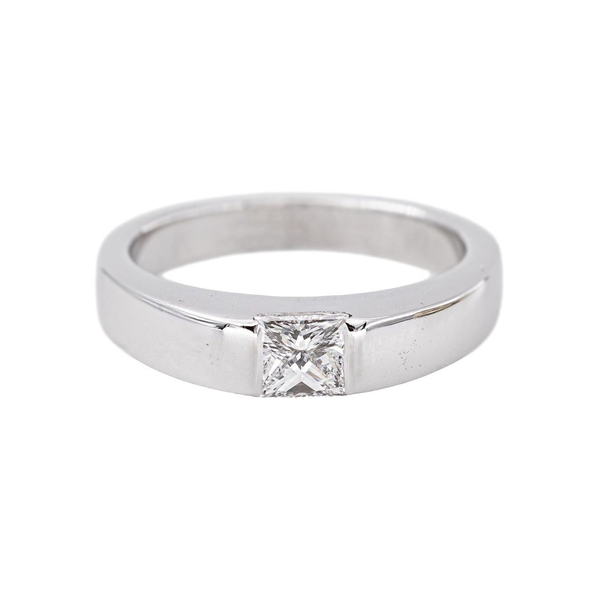 Cartier Bague Tank Or blanc Diamant