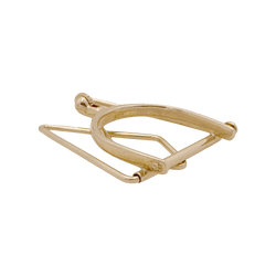 Pince à billet Mellerio, « Éperon » en or jaune.