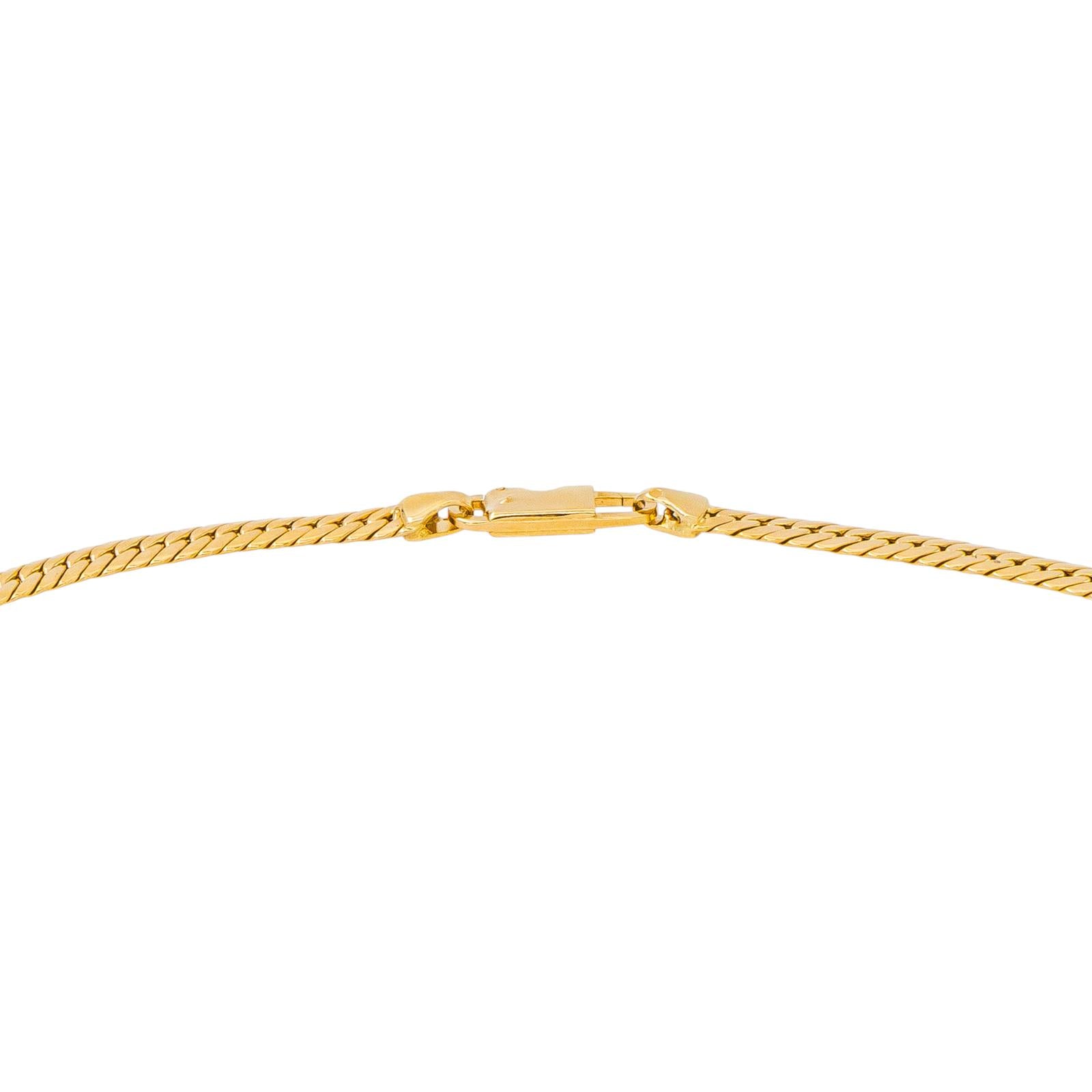 Yellow Gold English Link Necklace