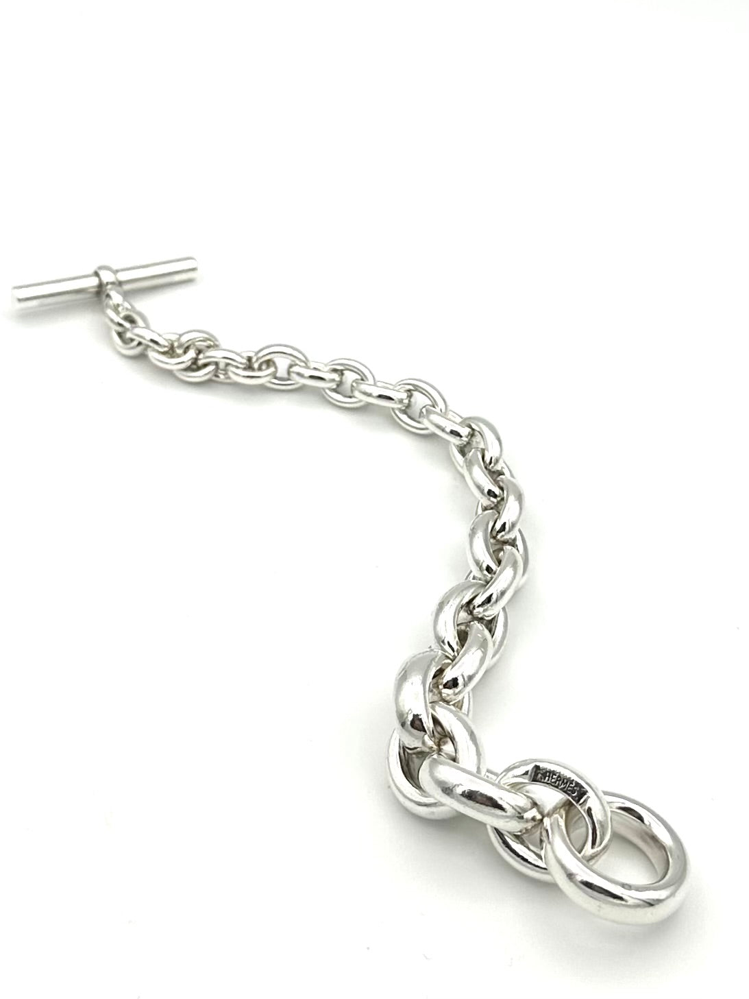 HERMÈS "Crescendo" Silver Link Bracelet