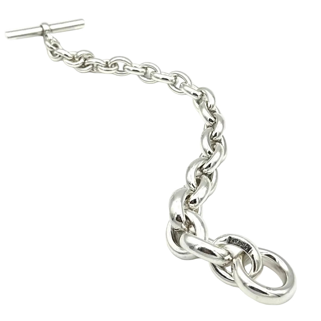 HERMÈS "Crescendo" Silver Link Bracelet