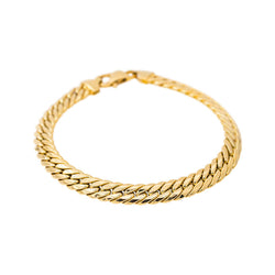 Yellow Gold English Link Bracelet