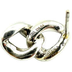 MESSIKA "Link" pendant earrings in white gold and diamonds