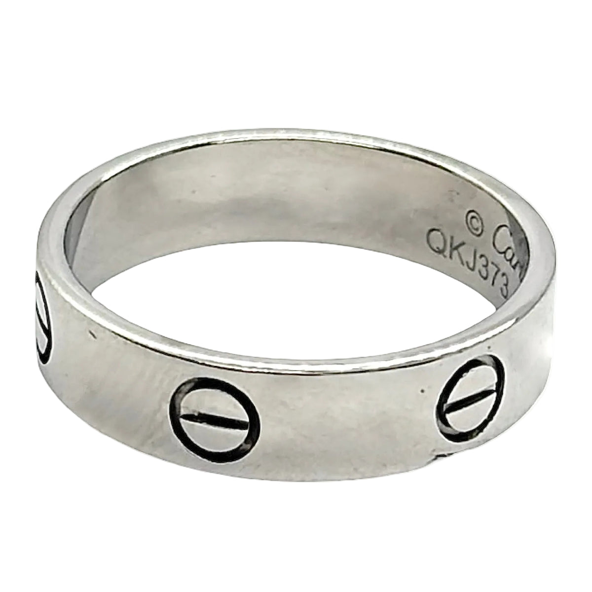 CARTIER "Love" Wedding Band in White Gold