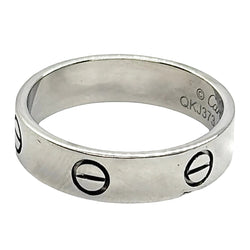 CARTIER "Love" Wedding Band in White Gold