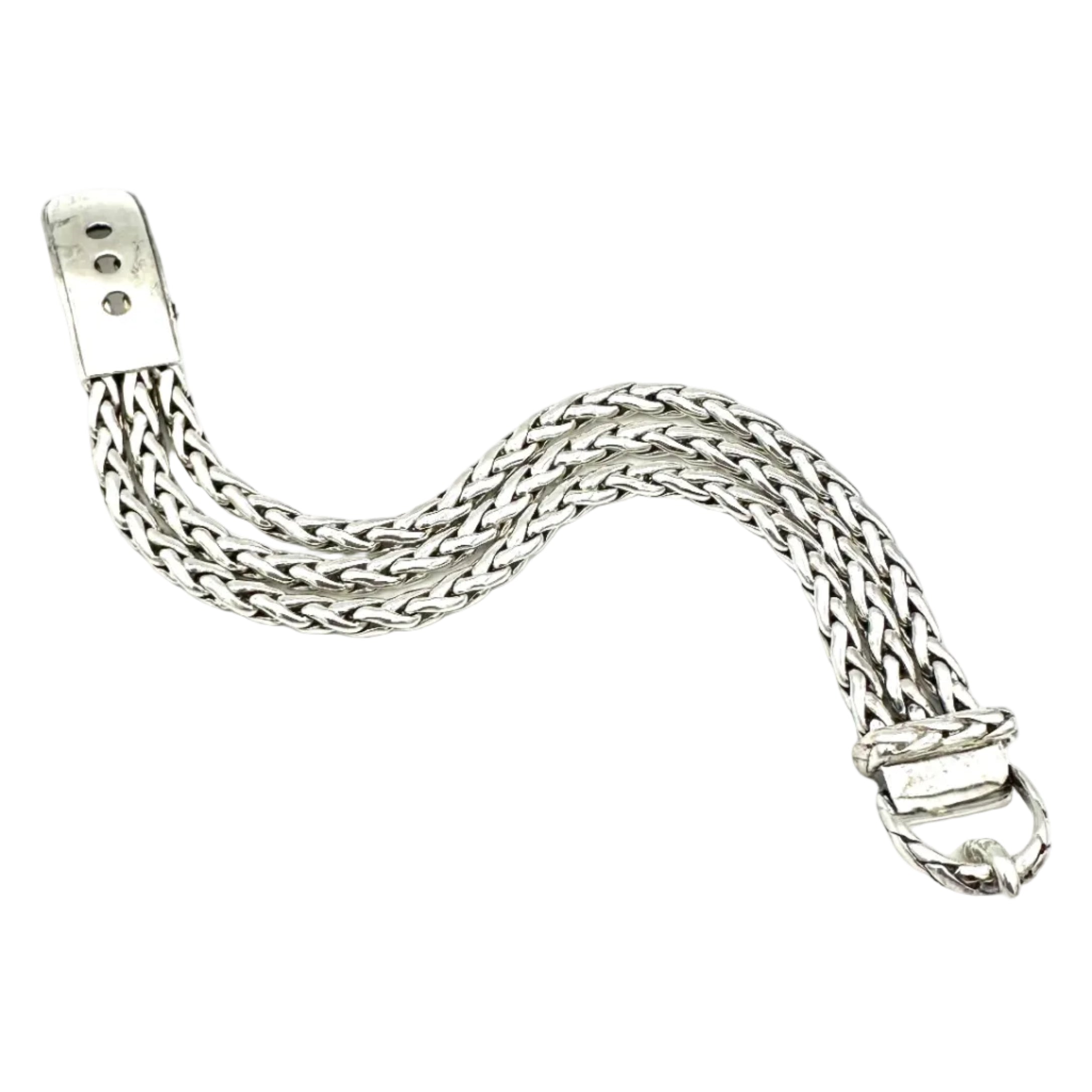 HERMÈS "Diane" Silver Belt Bracelet