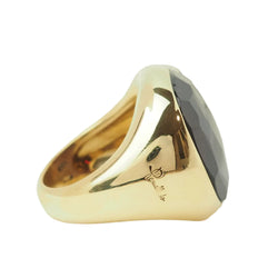 Bague POMELLATO "Victoria" en or jaune et grenat