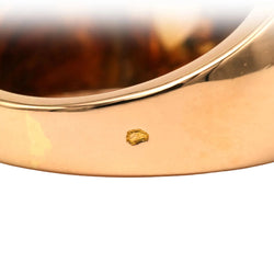 Yellow Gold and Diamond Tank Ring
