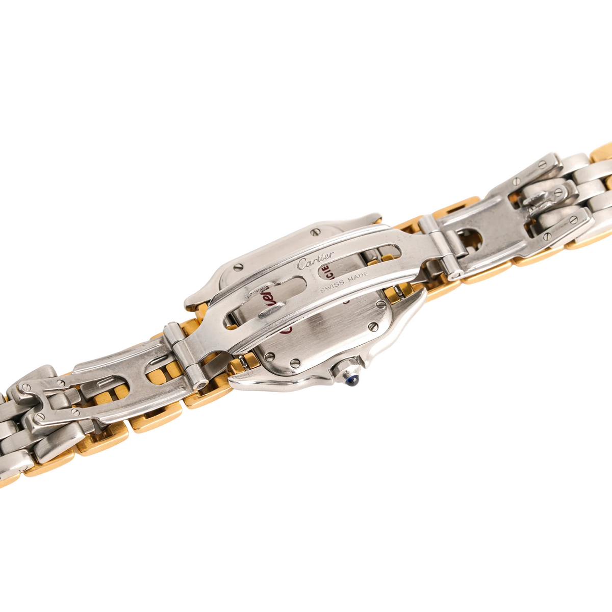 CARTIER "Panther" Watch in Yellow gold and Stainless Steel