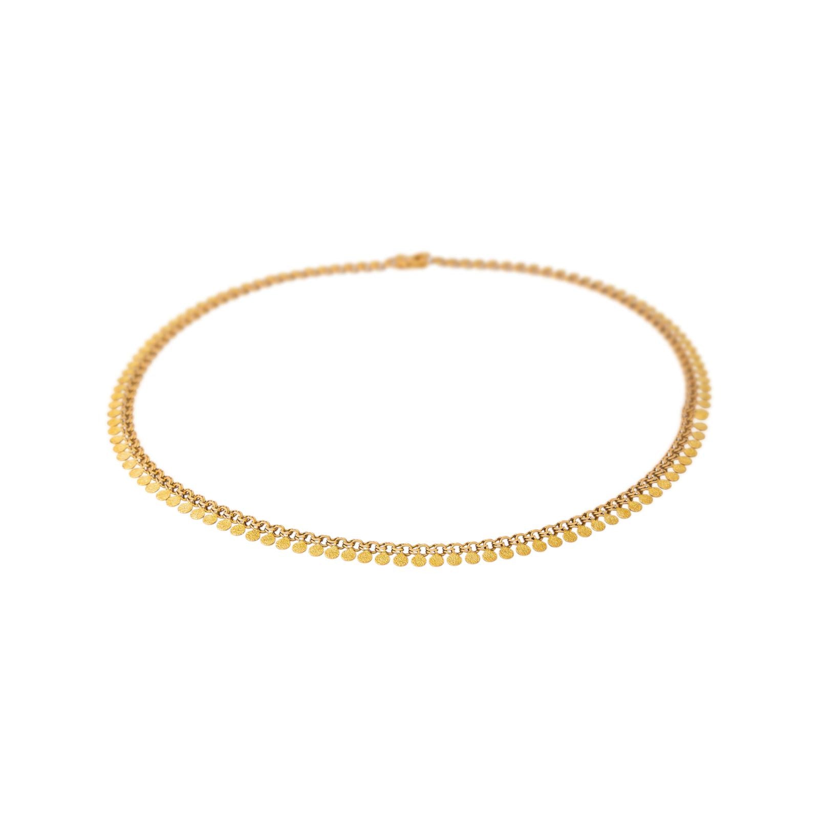 Yellow gold necklace