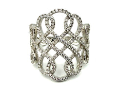MESSIKA. "Promess" Collection, 18K white gold ring with diamonds