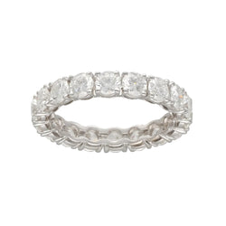 White Gold and Diamond Wedding Band