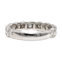 White Gold and Diamond Wedding Band