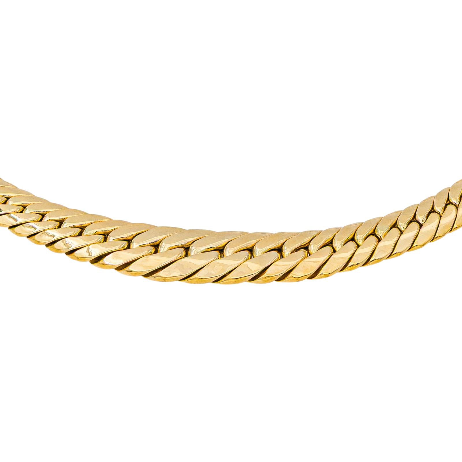 Yellow Gold English Link Necklace