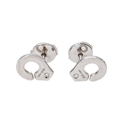 Dinh Van Boucles d'oreilles Menottes Or blanc Diamant