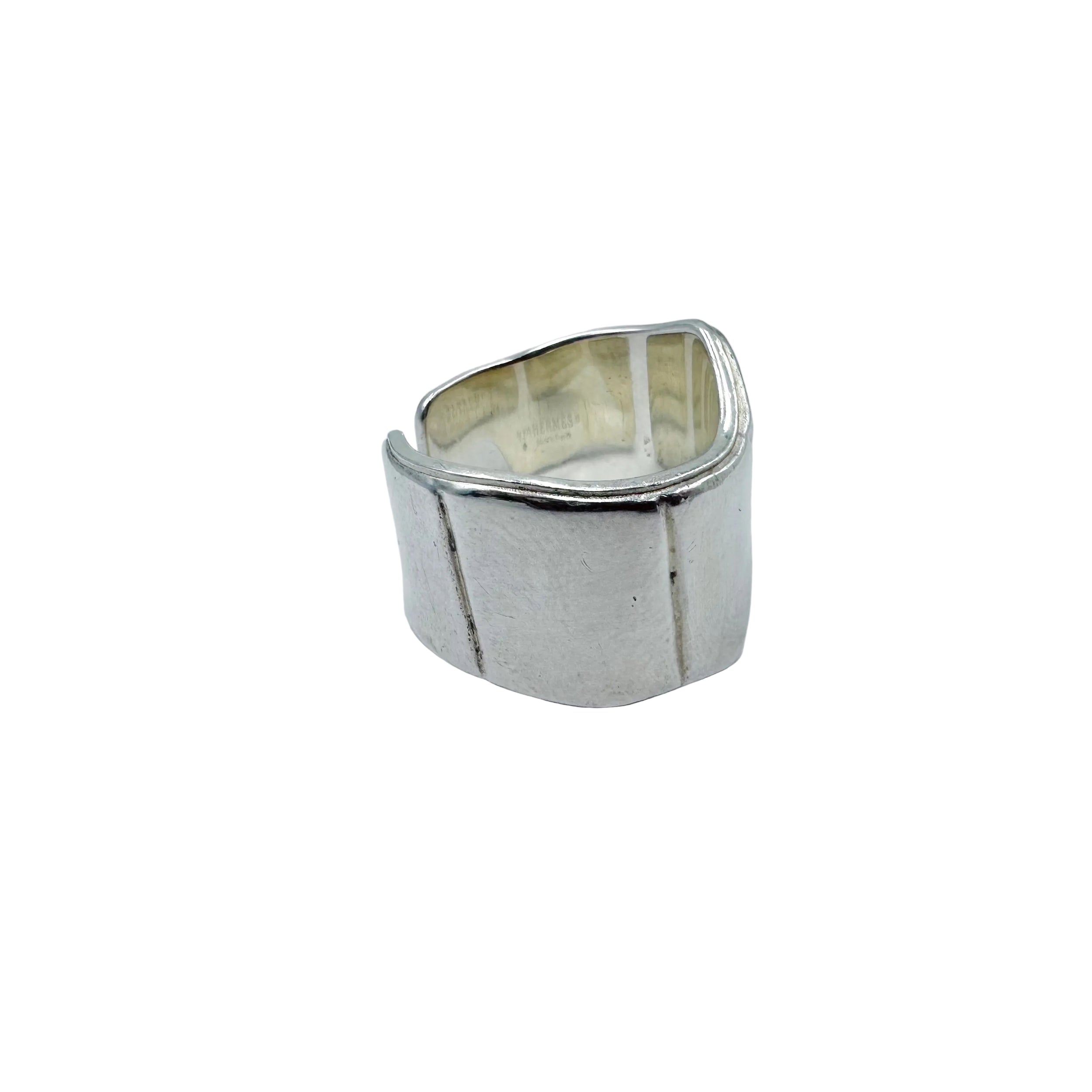 HERMÈS "Niloticus Éclat" Ring in Silver