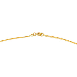 Yellow Gold English Link Necklace with Diamonds
