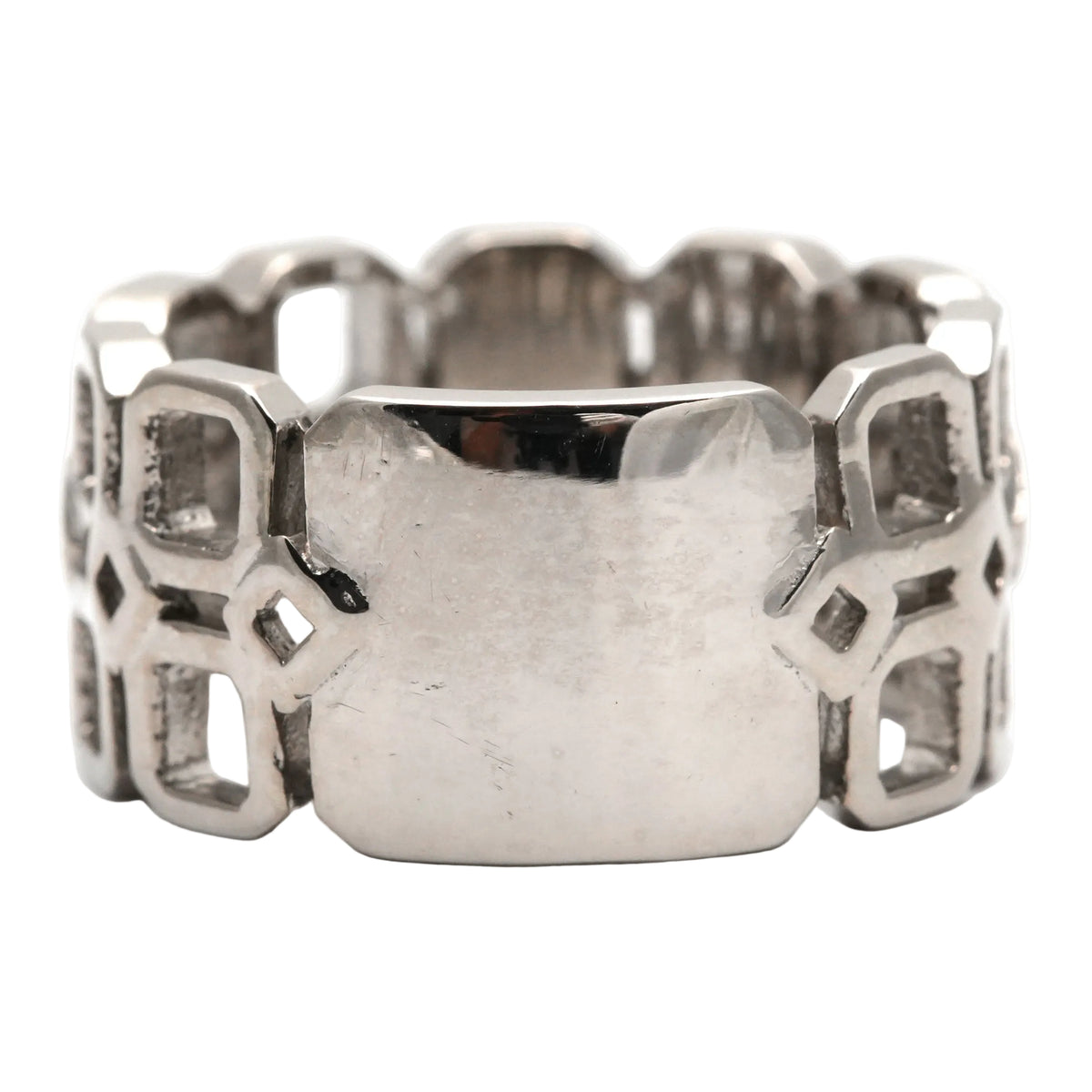 White Gold and Diamond Band Ring