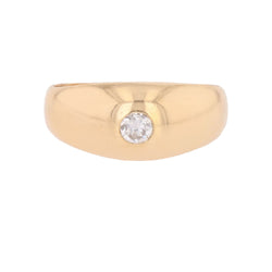 Yellow gold and diamond Bangle Ring
