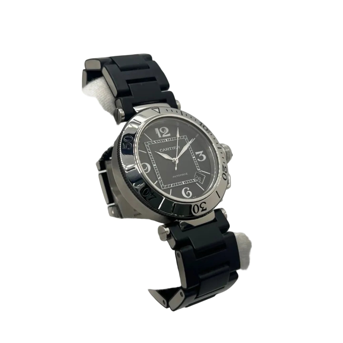 CARTIER "Pasha" Steel Watch