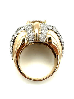 Gold, Platinum, and Diamond Ring