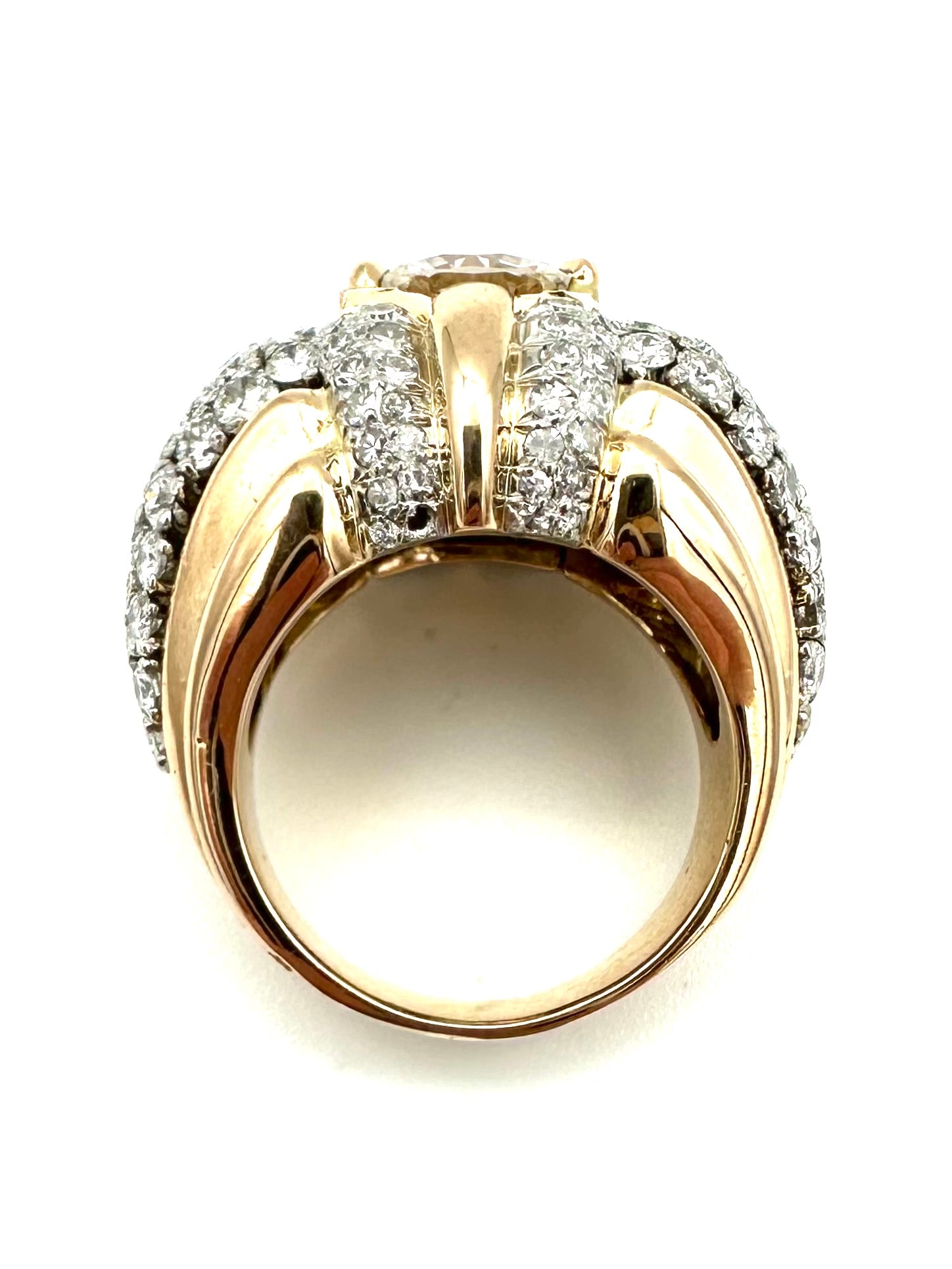 Gold, Platinum, and Diamond Ring