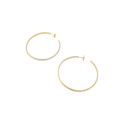 Earrings Cartier, "Trinity", three golds. Large model.