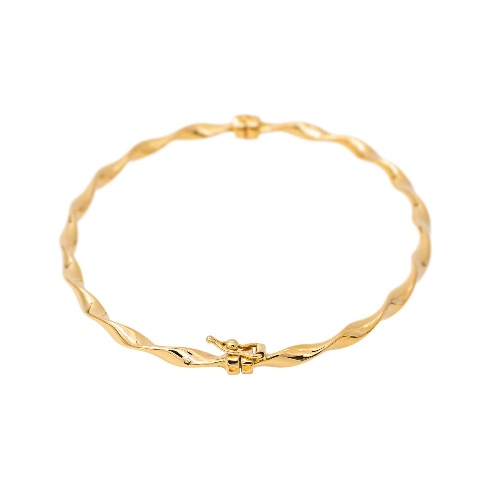 Yellow Gold Bangle Bracelet