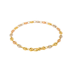 Yellow Gold Coffee Bean Bracelet