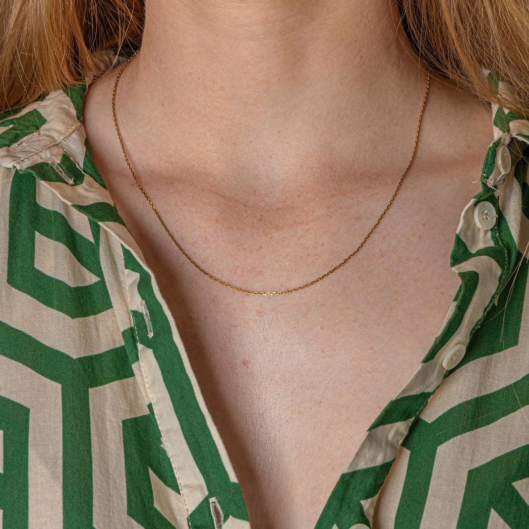 Yellow Gold Forçat Link Necklace